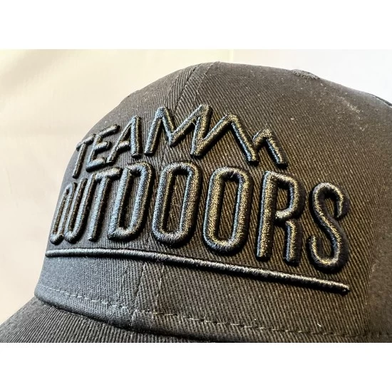 Casquette Team Outdoors Snapback Noir 9 Casquette Team Outdoors Snapback Noir – Image 9