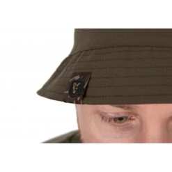 Chapeau Bob Réversible Fox -Pêche Promotion Boutique CHH024 Fox Reversible Bucket Hat MAIN khaki logo detail 550x550w