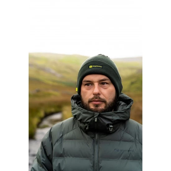 Bonnet à Pompon RidgeMonkey APEarel Vert 3 Bonnet à Pompon RidgeMonkey APEarel Vert – Image 3