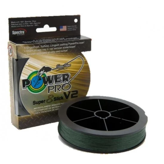 Shimano Power Pro Braided Line Super 8 Slick V2 Vert Mousse 0.19mm 2740m 1 Shimano Power Pro Braided Line Super 8 Slick V2 Vert Mousse 0.19mm 2740m